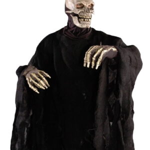 Totenhemd Jute schwarz -Totengewand-Halloween Verkleidung