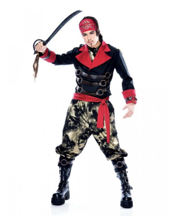 Apocalyptischer Pirat Kostüm S für Fasching