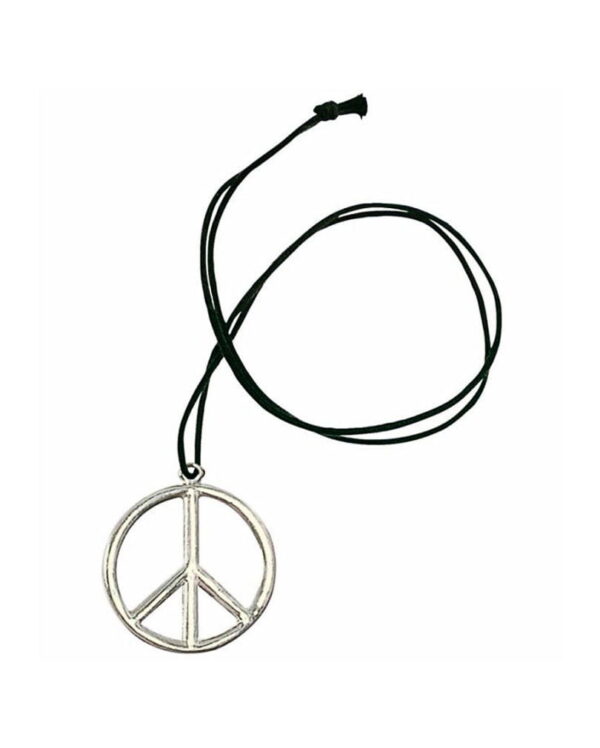 Metall Hippie Anhänger Peace Peacezeichen Hippiekette