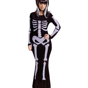 Skelettkleid Kostüm SM   Kostüm einer Skelett Prinzessin