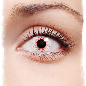 Blutspritzer Kontaktlinsen   blutige Zombie Walk Kontaktlinsen