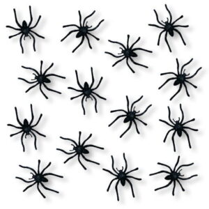 Kunststoff Spinnen 36 Stück -Deko Spinnen-Halloween Spinnen
