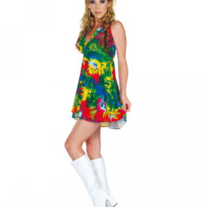 Batik Hippie Minikleid XL -Hippie Kleid-Batik Kleid-Hippie Kostüm
