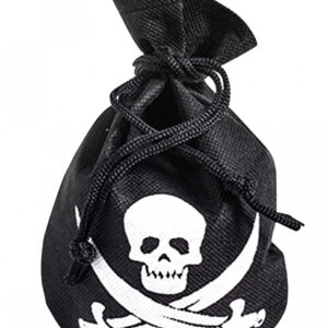 Piraten Beutel mit Totenkopf für Fasching