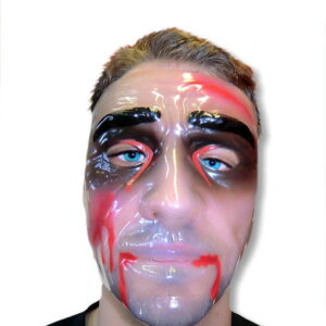 Zombie Mann Maske -Kunststoff Zombie Maske-geschminkte Maske-