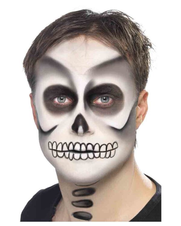Skelett Make Up Set  Gruseliges Horror Schmink Kit