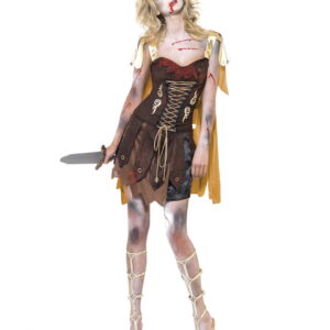 Gladiator Zombie Kostüm für Damen Faschings Verkleidung günstig kaufen L