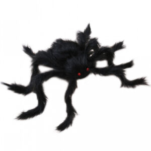 Behaarte Gruselspinne schwarz  Furchterregende Riesenspinne für