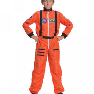 Astronauten Kinder Kostüm Orange   Astronauten Overall für Kinder L
