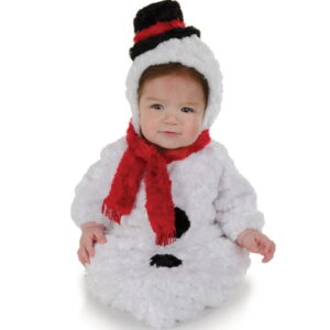 Flauschiger Schneemann Babysack   Winterliches Baby-Kostüm aus