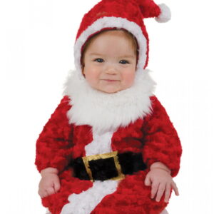 Weihnachtsmann Babysack Kostüm   Plüsch-Strampelsack mit Kapuze im