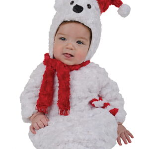 Polarbär Plüsch Babykostüm für Kinderfasching