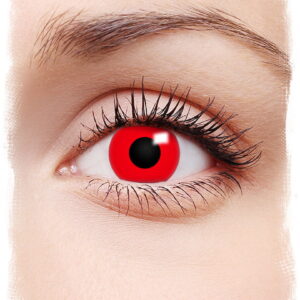 Motivlinsen Teufel   satanisch rote Kontaktlinsen