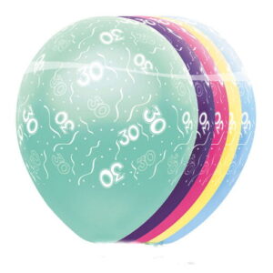 Geburtstag Latex Ballons 30   Metallic Ballons für den 30.