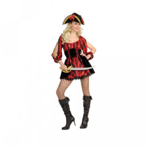 Frivoles Piratin Kostüm  Neckisches Minikleid für den Auftritt als Piratin S