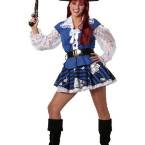 Wilde Piratenlady Kostüm Plus Size    Piratin Verkleidung zu Fasching XXL /46