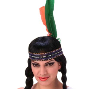 Indianer Stirnband mit Federn   Indianer Federkopfschmuck