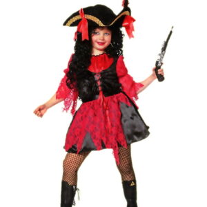 Seeräuberin Mädchenkostüm   Piratin Kostüm für Kinder M /140