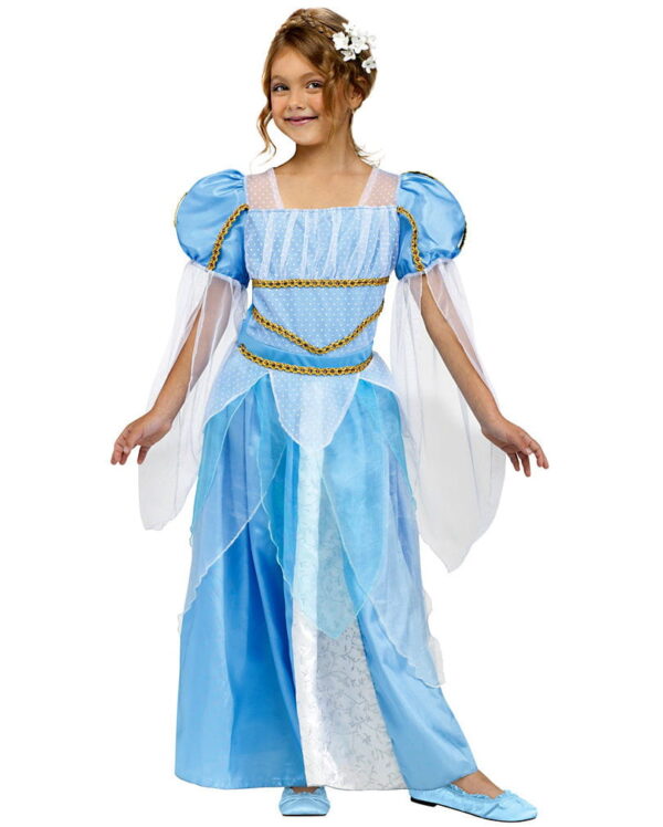 Blaues Prinzessin Kostüm   Märchenprinzessin Kostüm Blau XL