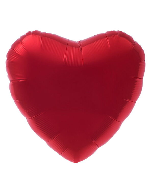 Roter Herz Folienballon   Heliumballon in Herzform