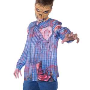 Zombie Shirt mit Realistic Print  Halloween Kostüm L