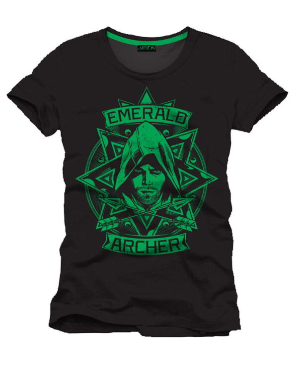Arrow Emerald Archer T-Shirt   Geniales Arrow Lizenprodukt XXL