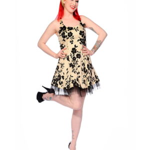 Neckholder Minikleid   50ies Kleid  Petticoat Kleid L