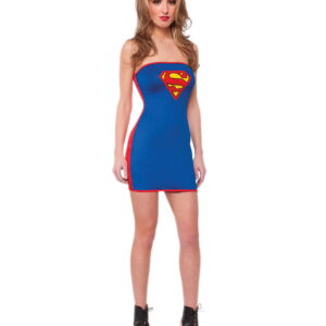 Supergirl Stretch-Minikleid  Superhelden Kostüme kaufen L