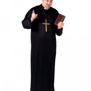 Priester Kostüm Plus Size   Klassische Predigerrobe in XL