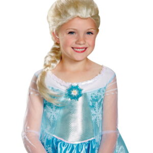 Blonde Frozen Elsa Kinderperücke   Lizenzierte Perücke aus Die