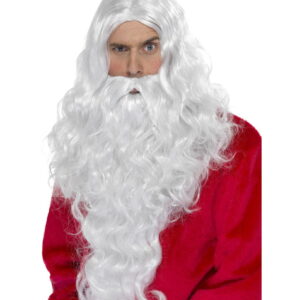 Weihnachtsmann Perücke & Bart  Nikolaus Bart  Santa Claus