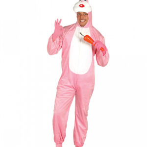 Hasenkostüm pink   Hasenverkleidung für Erwachsene