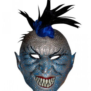 Punk Dämon Halloween Maske  Grusel Maske mit Iro