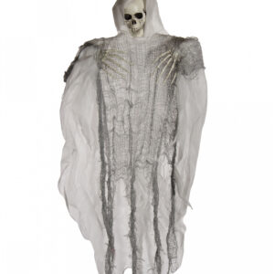 Weißes Hänge-Skelett 77cm Halloween Figur