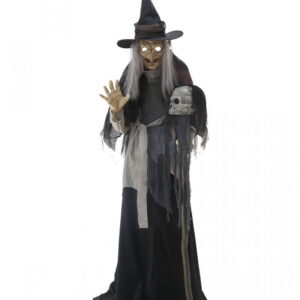 Spooky Witch Halloween Animatronic Walpurgisnacht Deko