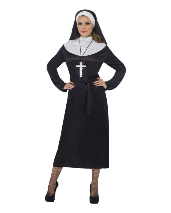 Tugendhaftes Nonnen Kostüm   Schwesterkostüm für Frauen L