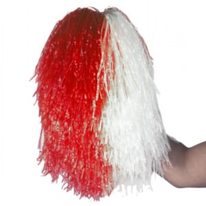 Rot-Weißer Cheerleader Pompon ❋ kaufen