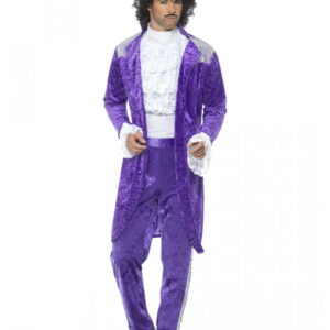 80er Jahre Purple Rain Kostüm für Fasching M