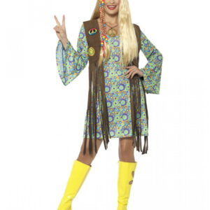 60s Kostüm Hippie Chick  Faschingskostüm XL