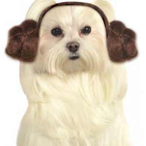 Hunde Haarreif Prinzessin Leia für Star Wars Fans M/L