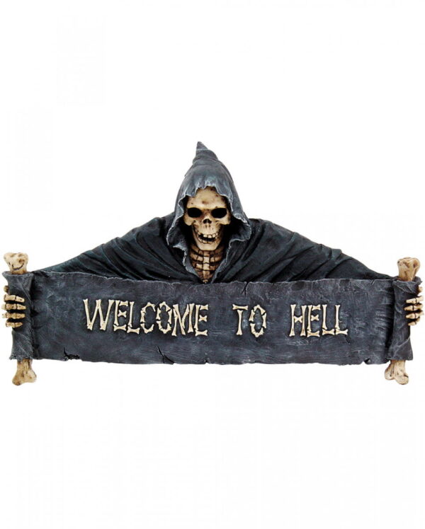 Welcome to Hell Türschild groß ☠ kaufen