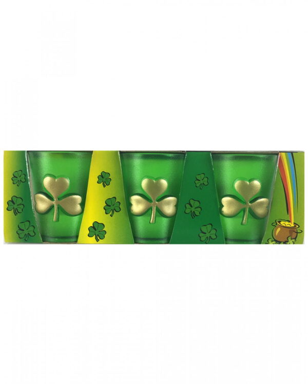 St. Patricks Day Schnapsglas Kleeblatt ✓