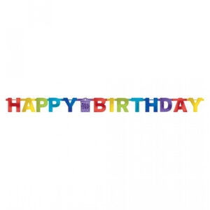 Partygirlande Happy Birthday für Geburtstage