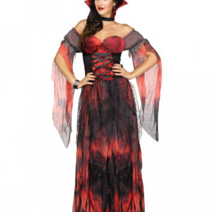 Kostüm Vampir Gräfin für Halloween M/L