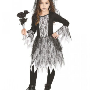 Gothic Geistermädchen Kostüm für Halloween & Walpurgisnacht XL