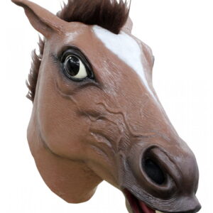 Latexmaske Pferdekopf für Karneval & Halloween