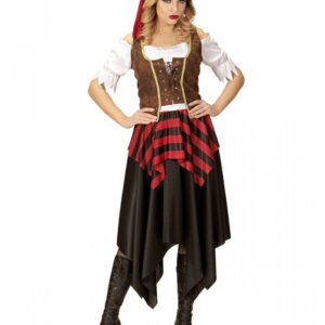Mutige Piratin Kostüm für Damen 2XL