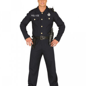 Herren Cop Kostüm für Fasching & Karneval L