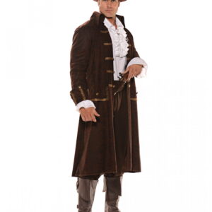 Braunes Piratenkapitän Kostüm für Fasching XL-XXL 54-56
