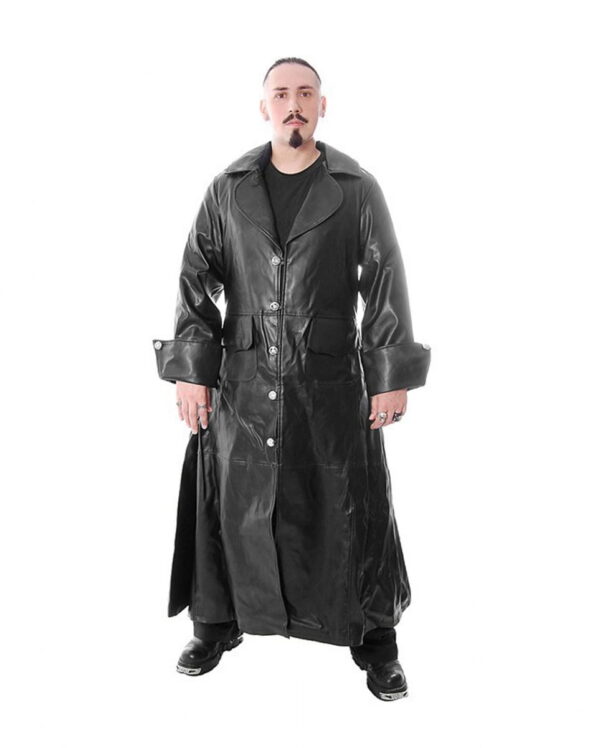 Piraten Gothic-Mantel aus Kunstleder bestellen M
